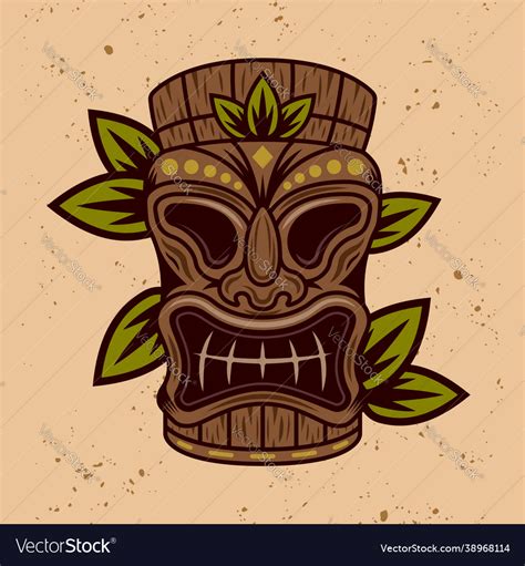 tiki mask hawaii|hawaiian tiki mask template.